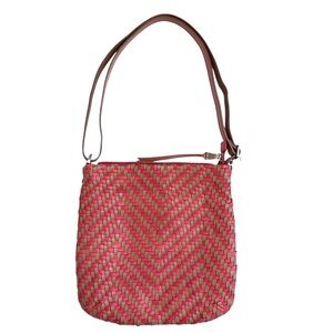 Christopher Kon New Woven Leather Crossbody Bag
